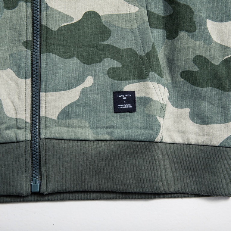 Zip sweater "Archer Camo"
